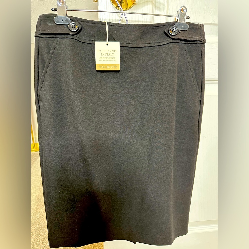 NWT Talbots black skirt, size 8